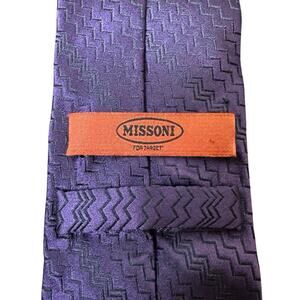 Missoni for target 100% silk tie purple mens